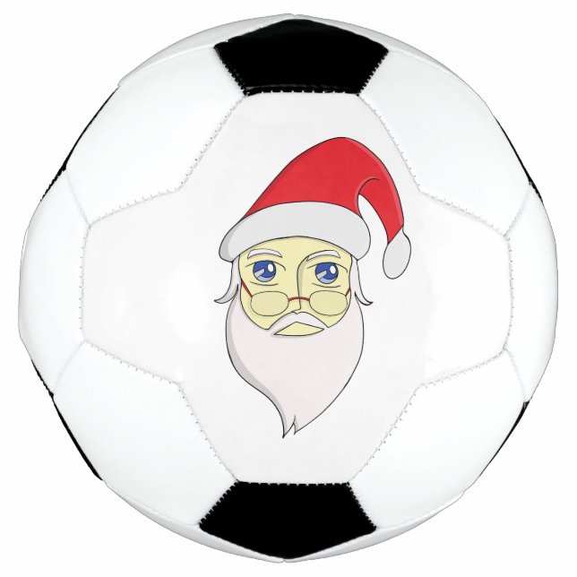 Bola De Futebol Feliz Papai noel de Natal (Frente)