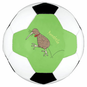 Bola De Futebol Feliz salto em kiwi com design de desenho de arco