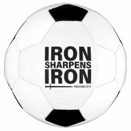 Bola De Futebol Ferro Sharpens Ferro (Provérbios 27:17)