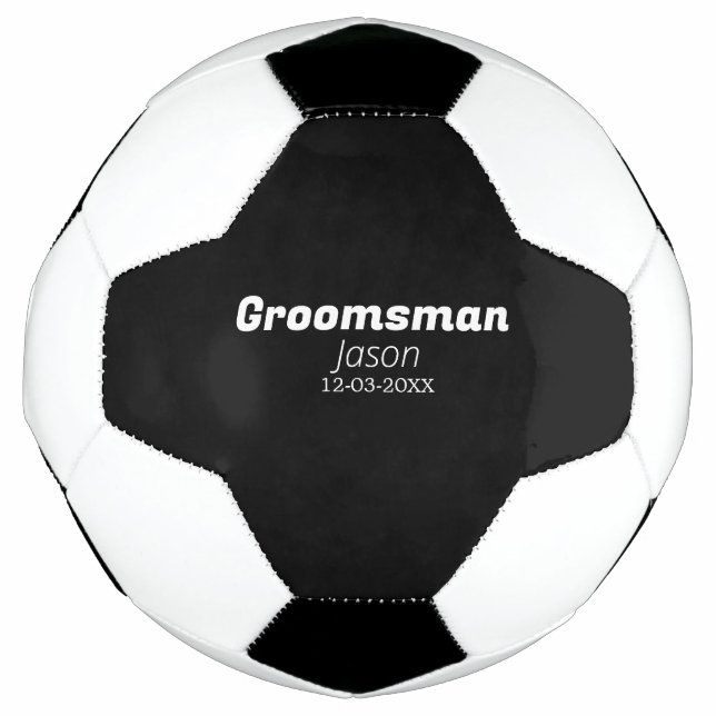 Bola De Futebol festa de despedida de solteiro padrinho adicionar  (Frente)