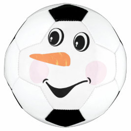 Bola De Futebol Festa de Neve Personalizada Moderna em Cute face à