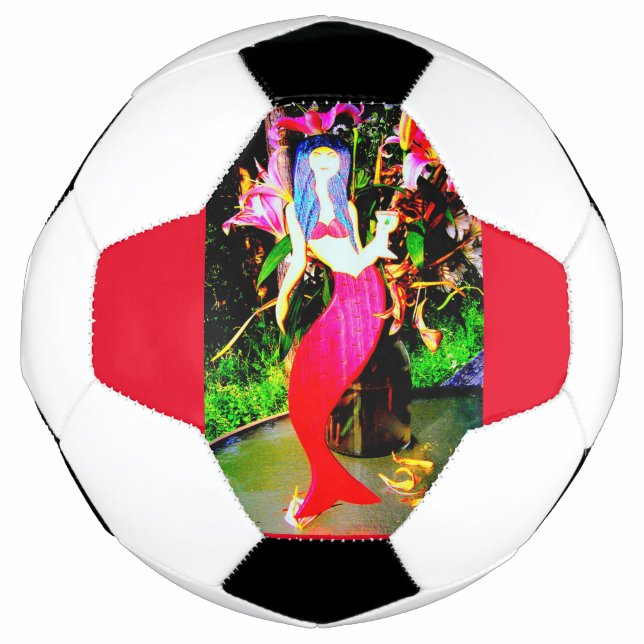 Bola De Futebol festas de sereia vermelha (Frente)