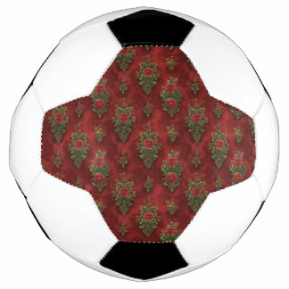 Bola De Futebol Festive Damask