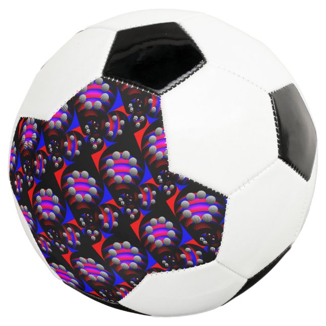 Bola De Futebol Fibonacci 'Fish Checker Black', de Kenneth Yoncich (Três quartos)