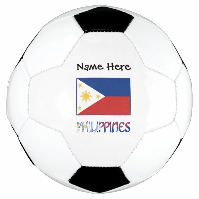 Bola De Futebol Filipinas: Sinalizador Filipino Personalizado (Frente)