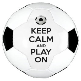 Bola De Futebol Fique calmo e jogue