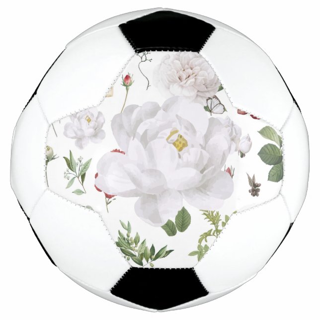 Bola De Futebol Florais frescos (Frente)