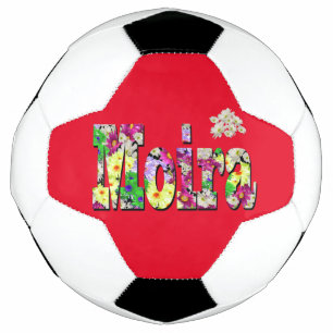 Bola De Futebol Floral Moira Name, Soccerball