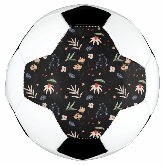 Bola De Futebol Flores aquáticas simples 1 (Frente)