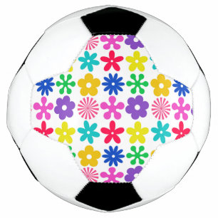 BOLA DE FUTEBOL FLORES DE RETRO GROOVAS