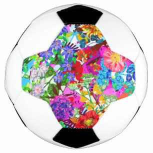 Bola De Futebol Flores mágicas coloridas fofas