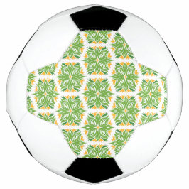Bola De Futebol Flores Verdes, Padrão De Flores, Padrão Floral