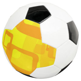Bola De Futebol Fluxo Vibrante de Sol – Formas Modernas de Arte Ab