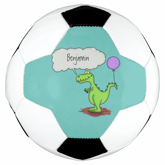 Bola De Futebol Fogo giro em forma de cartoon verde e engraçado (Frente)
