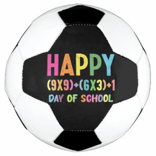 Bola De Futebol Fórmula Matemática 100 Dias De Escola Professor De