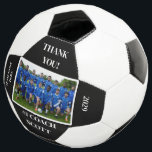 Bola De Futebol Foto da Equipe Personalizada de Treinador de Futeb<br><div class="desc">Treinador Personalizado De Futebol Obrigado Presentes. Inclui o nome do treinador e a foto da equipe com data e nome da equipe também! O presente perfeito para o seu treinador de futebol!</div>