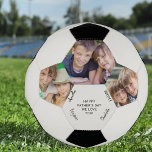 Bola De Futebol Foto Personalizada Assinada no Occasion 3<br><div class="desc">Crie sua própria bola de futebol assinada com 3 de suas fotos favoritas e até 4 assinaturas - perfeita para dia de os pais ou qualquer outra ocasião. O modelo está configurado para você adicionar sua mensagem personalizada, como o Dia de os pais Feliz que nós amamos. Você também pode...</div>