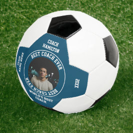Bola De Futebol Foto personalizada do melhor treinador