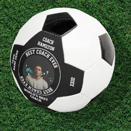 Bola De Futebol Foto personalizada do melhor treinador