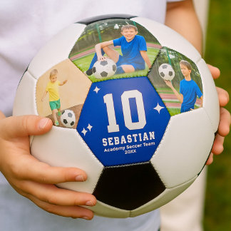 Bola De Futebol Fotos e texto personalizados de jogadores de futeb