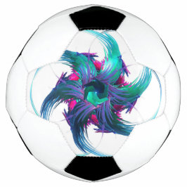 Bola De Futebol Fractal Fantasy Swirls Soccer Ball