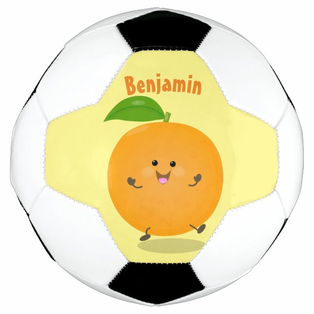 Bola De Futebol Fruta de citrinos de laranja-dança (Frente)