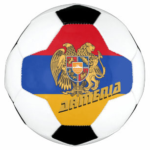 Bola De Futebol Futebol da Armênia e bandeira armênia / esportes