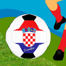 Bola De Futebol Futebol da Croácia e bandeira croata / esportes