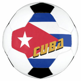 Bola De Futebol Futebol de Cuba e bandeira cubana / esportes