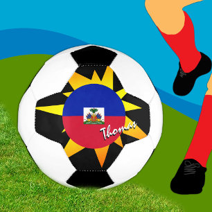 Bola De Futebol Futebol do Haiti e Bandeira do Haiti / BANG