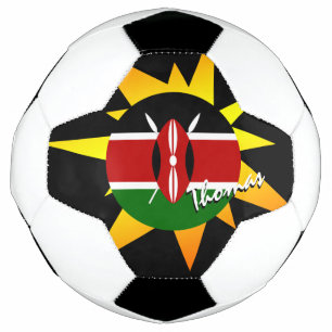 Bola De Futebol Futebol do Quênia e Bandeira do Quênia / BANG