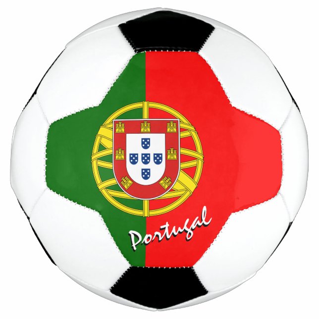 Bola De Futebol Futebol e bandeira portuguesa / Esporte (Frente)