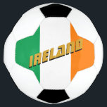 Bola De Futebol Futebol Patriótico da Irlanda e Bandeira Irlandesa<br><div class="desc">Bola de Futebol: nome personalizado da bola de futebol da Irlanda e da Irlanda Patriótica - amo meu país,  equipe favorita,  campeões de parque,  patriotas/fãs desportivos</div>