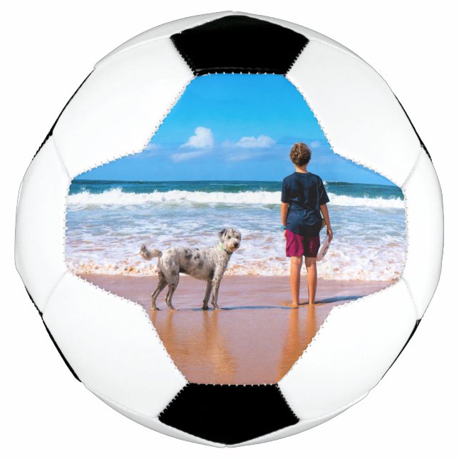 Bola De Futebol Galeria de Fotos Personalizada com Pets (Frente)