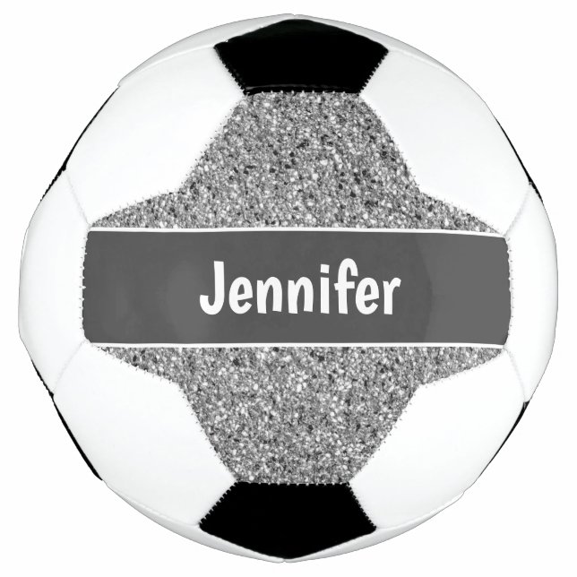 Bola De Futebol Garotos Personalizados do Sparkle Glitter Girard S (Frente)