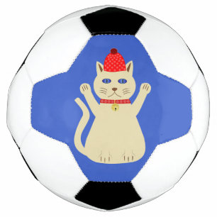 Bola De Futebol Gato de Natal bonito