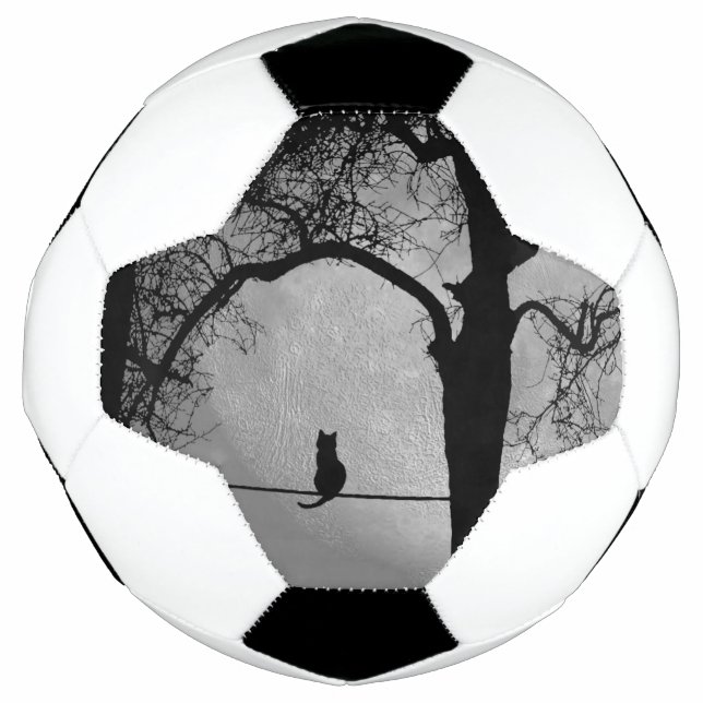 Bola De Futebol Gato em uma lua cheia de fio (Frente)