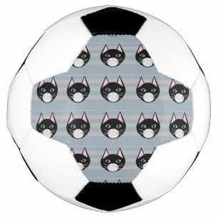 Bola De Futebol Gato Preto, Stripes