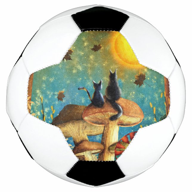 Bola De Futebol Gatos De Cogumelo (Frente)