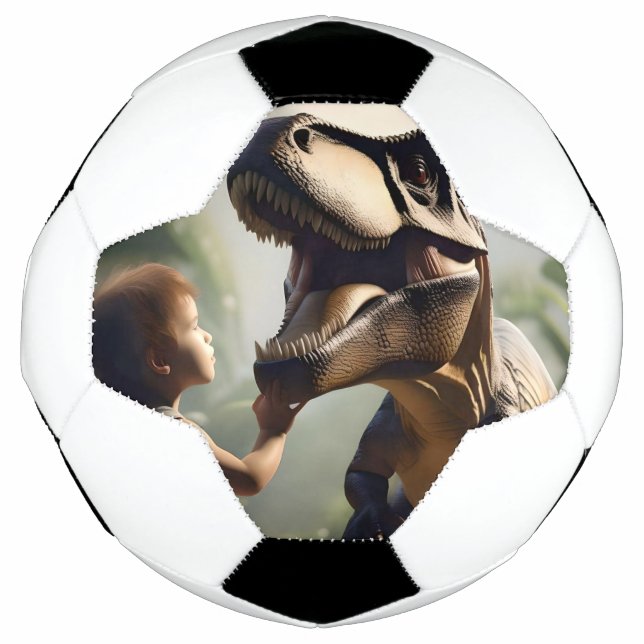 Bola De Futebol Gentil Giant: O amável T-Rex que ama um Pat (Frente)
