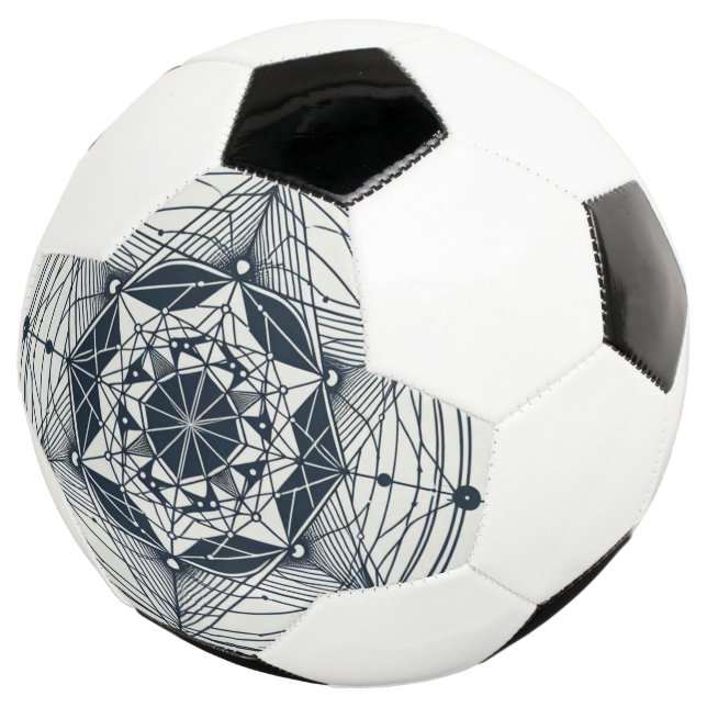Bola De Futebol Geometria Estrela: Simetria à Meia-Noite (Três quartos)