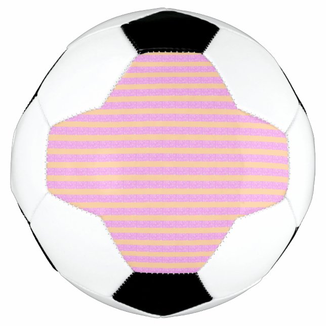 Bola De Futebol Geométrico Rosa  (Frente)