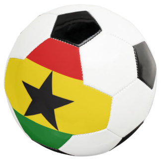 Bola De Futebol Ghana Flag