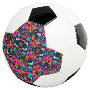 Bola De Futebol Grafite Caótico Vibrante