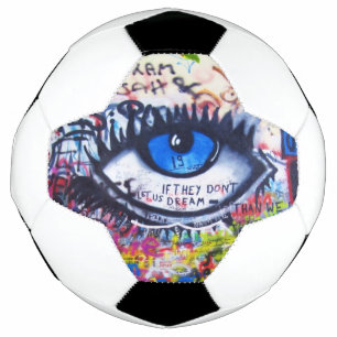 Bola De Futebol Grafite moderno mau azul