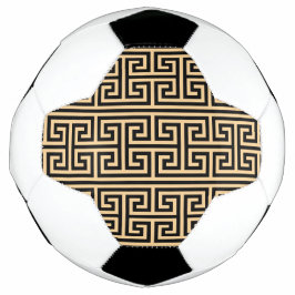 Bola De Futebol Grego Meander Key Square H Patterno Brown