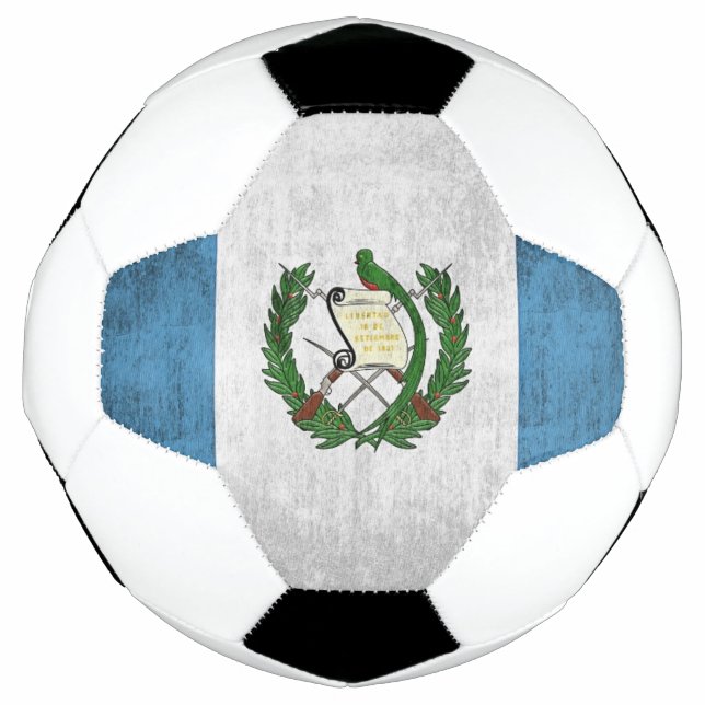 Bola De Futebol Grunge Flag Da Guatemala (Frente)