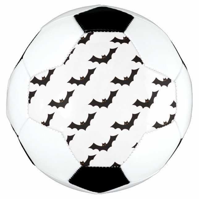 Bola De Futebol Halloween, Padrão De Morcegos, Truque Ou Tratament (Frente)