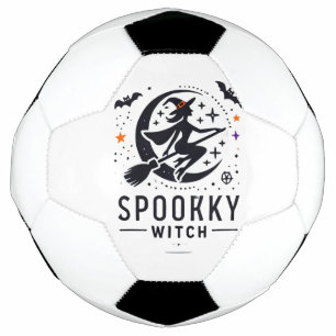 Bola De Futebol Halloween Spooky Witch Design - Voando na Broom
