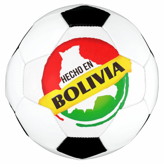 Bola De Futebol Hecho en Bolivia (Frente)